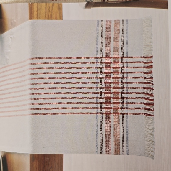 FOOD NETWORK BRAND FALL (OR ANYTIME) WOVEN PLAID TABLE RUNNER 72" - Picture 2 of 9